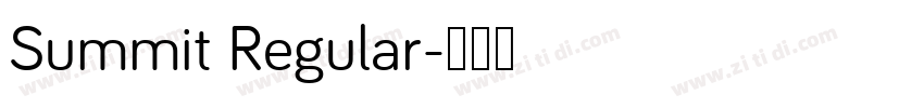 Summit Regular字体转换